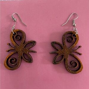 Butterfly Wooden Earrings